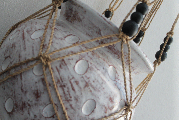 Seagrass Pot Holder w/Bead - Image 3