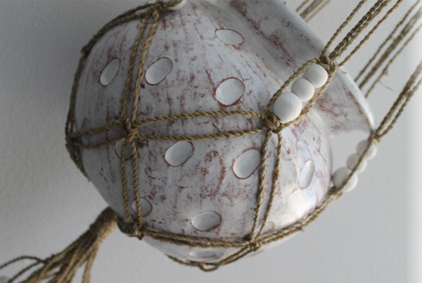 Seagrass Pot Holder w/Bead - Image 4