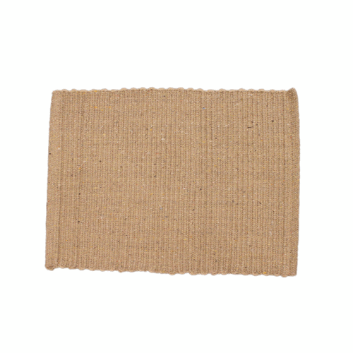 Handloom Cotton Placemat - Latte
