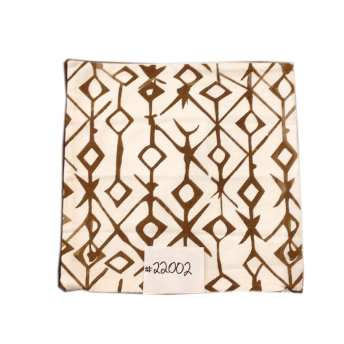 40cm Cushion Cover - Brown Pattern