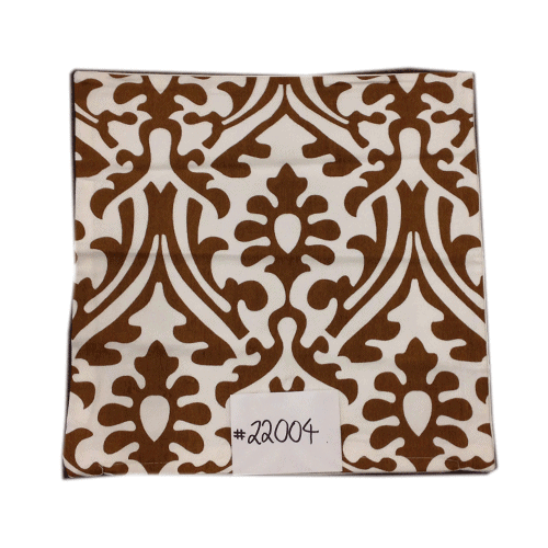 40cm Cushion Cover - Brown Pattern