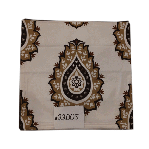 40cm Cushion Cover - Brown Pattern
