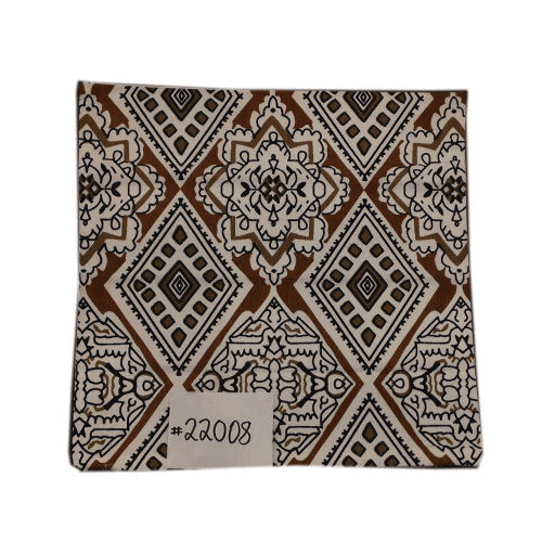 40cm Cushion Cover - Brown Pattern