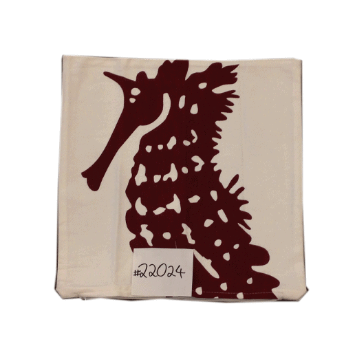 40cm Cushion Cover - Seahorse