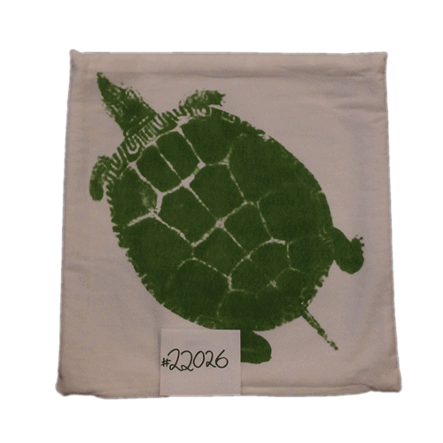 40cm Cushion Cover - Green Turtle
