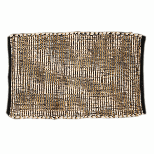 Jute & Black/White Cotton