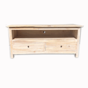 TV Unit 2 Drw 120cm - Whitewash