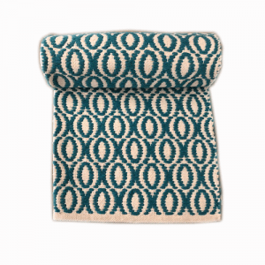 Cotton Rug XO - Aqua
