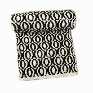 Cotton Rug XO - Black