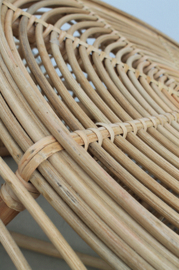 Rattan Coffee Table 60cmD - Image 2