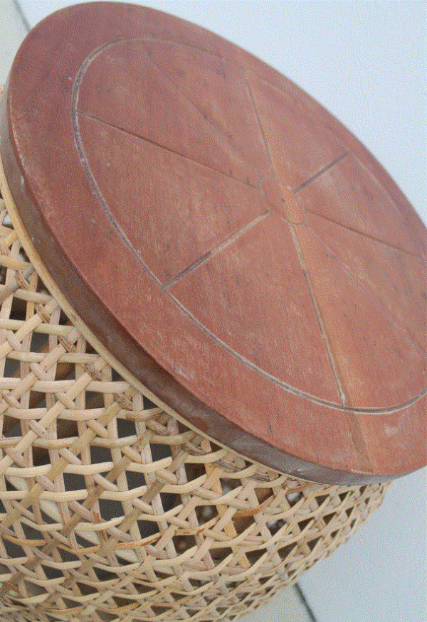 Rattan Coffee Table w/Timber Top - Image 3