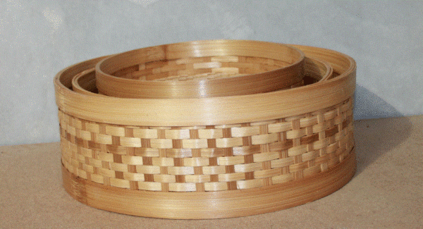 S/3 Tray w/High Side - Natural - Image 2