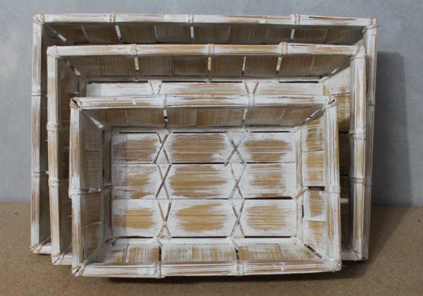 S/3 Tray Rectangle - W/Wash - Image 2