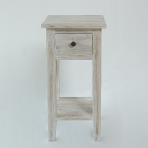 Side Table 1Drw - Whitewash
