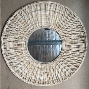 Mirror Rattan Weave - 70cmD