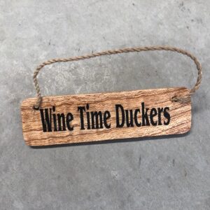 Timber Sign - Wine Time