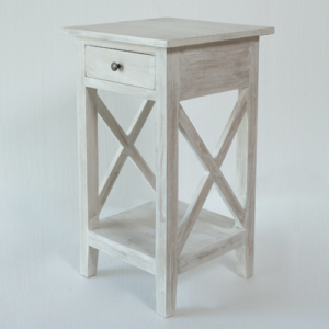 Side Table 1Drw - Whitewash