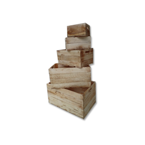 S/5 Timber Crate - Natural