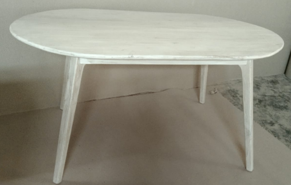Oval Dining Table Whitewas - 170cm