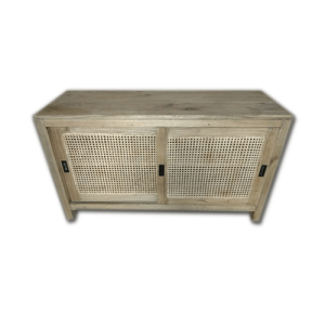 Sideboard 2Dr Sliding w/Rattan Inlay