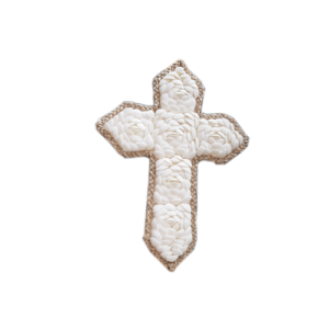 Shell Cross w/Woven Edge